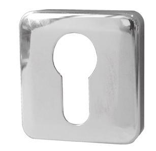 Designer Square Rounded Escutcheon (euro profile)